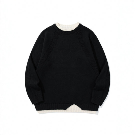 Unisex Feinstrickpullover mit Raglannaht und dreieckigem Saumbesatz Shop Nory