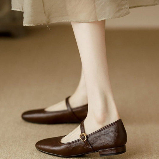 Damen Ballerinas mit modischem Riemchen