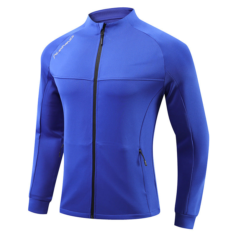 Herren Lauf-Trainingsjacke mit windabweisendem Stretch, Slim-Fit und Reißverschlusstaschen Shop Nory
