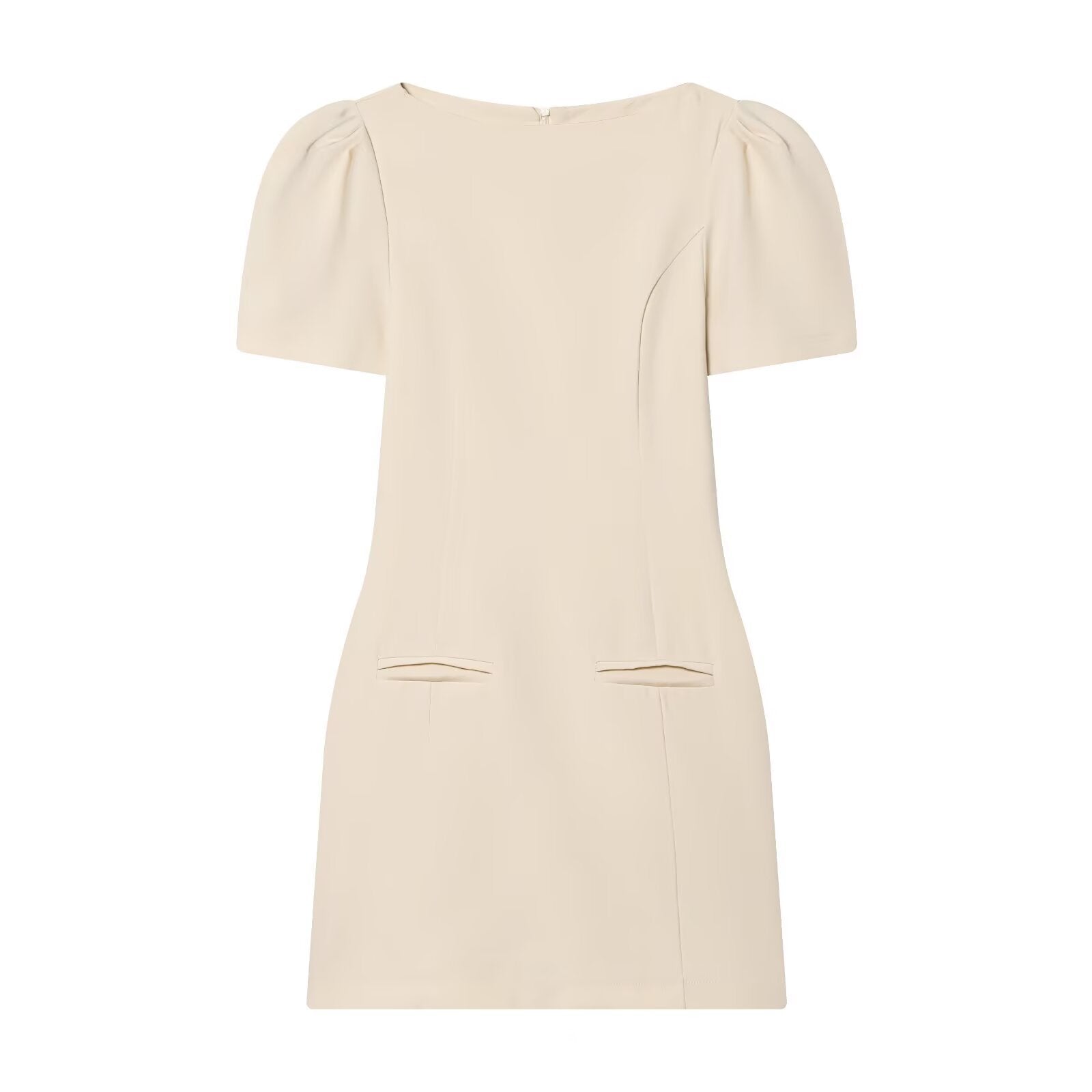 Damenkleid mit Puffärmeln und tailliertem Schnitt