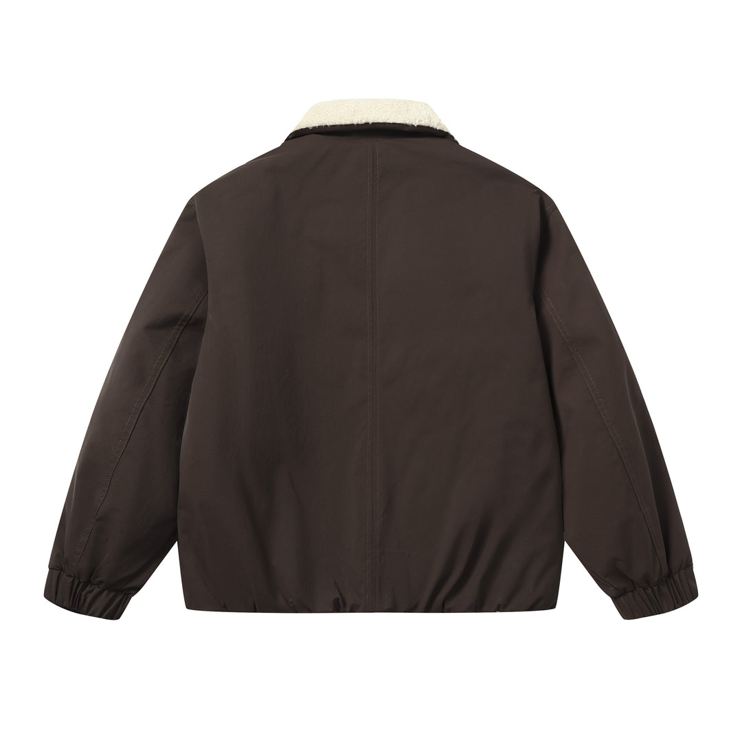 Herren Kurzblouson mit Sherpa-Kragen und Utility-Taschen Shop Nory