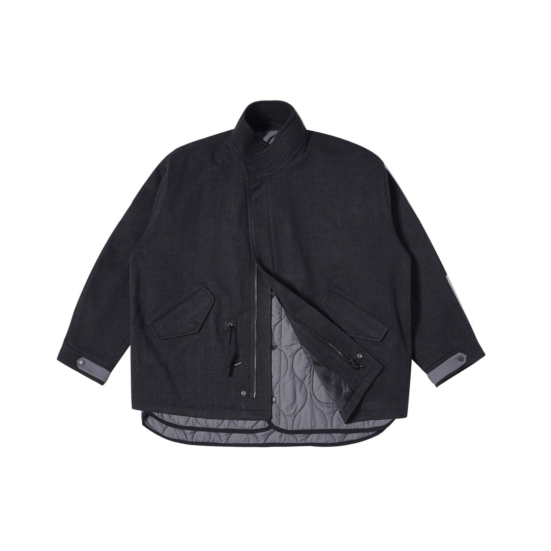 Herren gepolsterte Übergangsjacke mit Steppfutter und Stehkragen Shop Nory