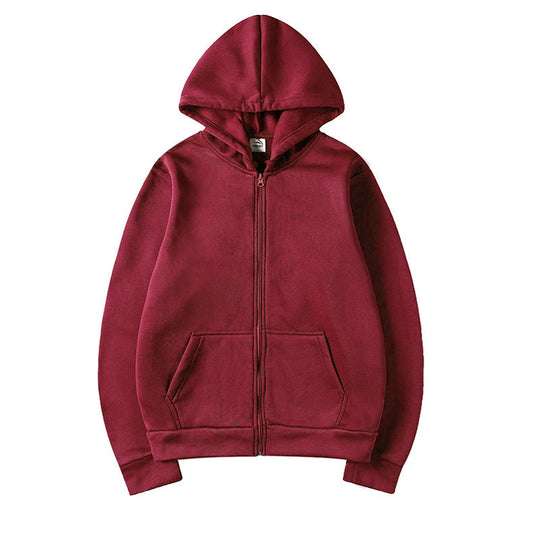 Damen Kapuzensweatshirt mit durchgehendem Reißverschluss und seitlichen Taschen
