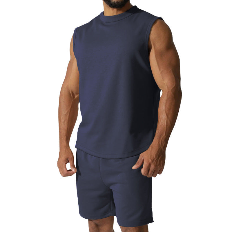 Herren sportliches Kurzarm-Set aus atmungsaktivem Material