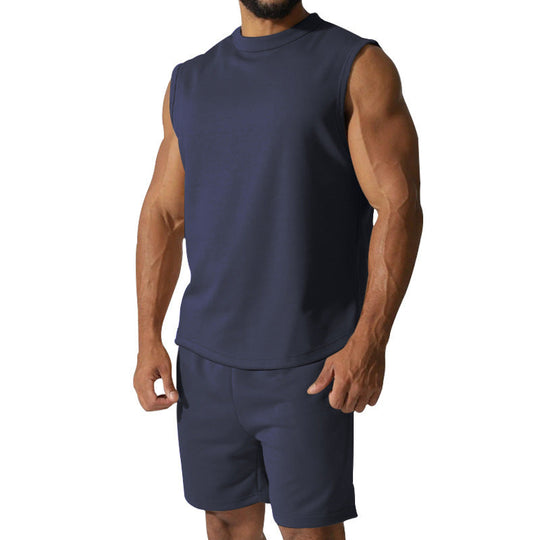 Herren sportliches Kurzarm-Set aus atmungsaktivem Material
