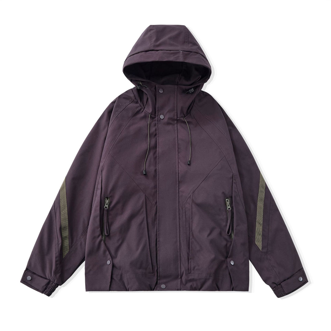 Herren Kurz geschnittener Boxy‑Techparka mit Kapuze, verdeckter Frontblende und Cargo‑Reißverschlüssen Shop Nory