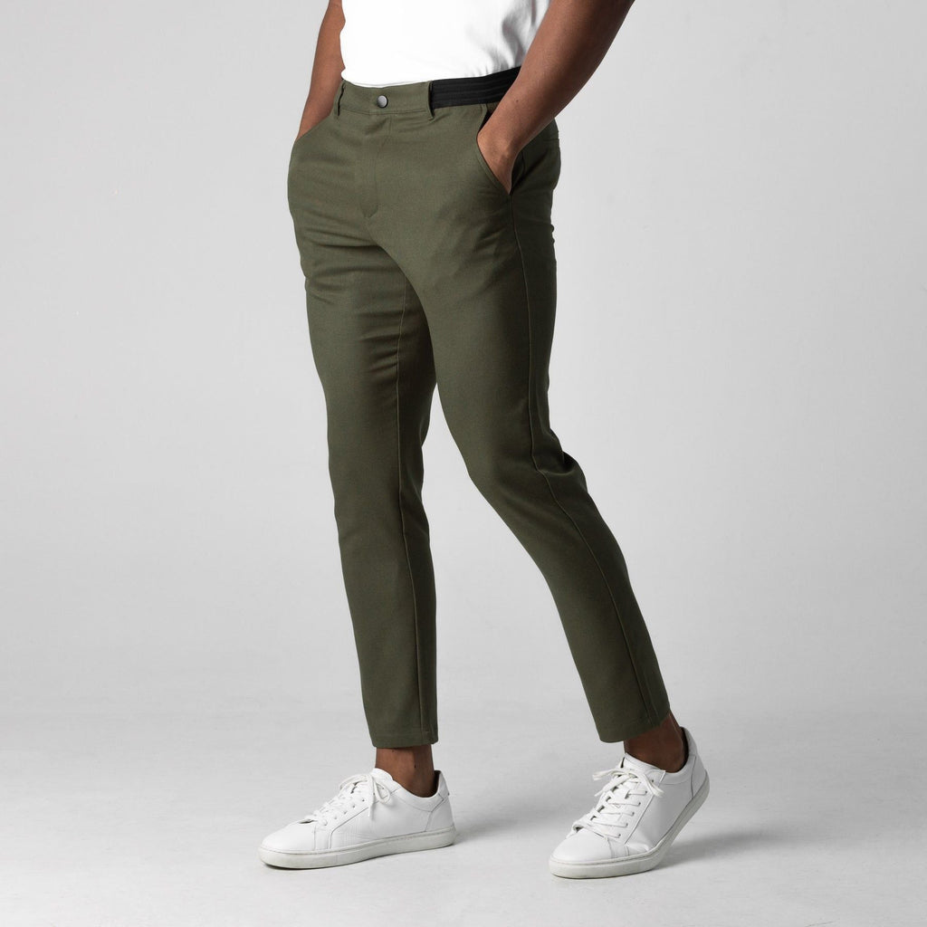 Herren Chinohose Slim Fit mit elastischem Bund