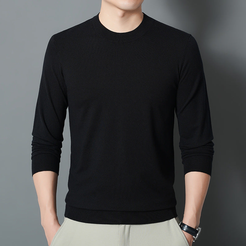Herren Feiner Rundhalspullover aus Feinstrick mit schmaler Silhouette Shop Nory