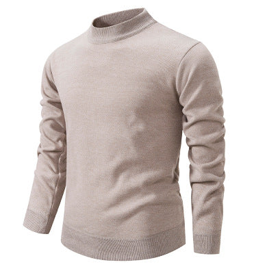 Herren Hochwertiger Strickpullover mit modernem Stehkragen