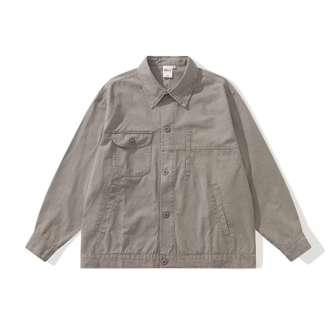 Herren Boxy-Canvas Utility-Blousonjacke mit großen Pattentaschen Shop Nory