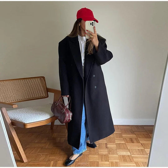 Herren Lange Elegante Doppelreiher