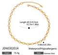 Damen Kette mit eleganten Gliederdesign aus hypoallergenem Edelstahl Shop Nory