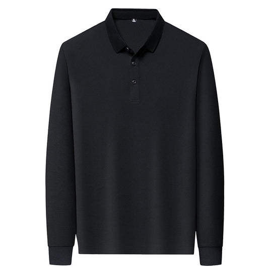 Herren Langarm‑Polo aus atmungsaktivem Baumwoll‑Stretch mit feinem Polokragen Shop Nory