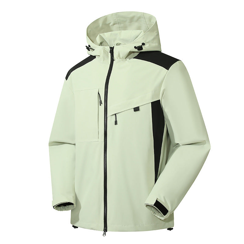 Herren Softshell Outdoorjacke mit wasserdichter Membran und verstellbarer Kapuze Shop Nory