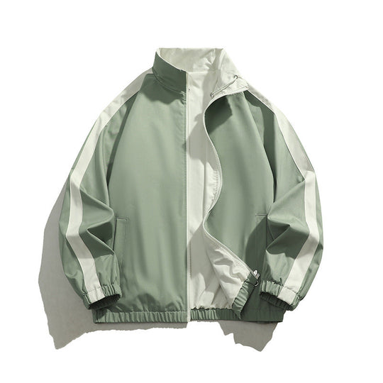 Herren sportliche Übergangsjacke mit elastischen Bündchen und praktischen Reißverschlusstaschen