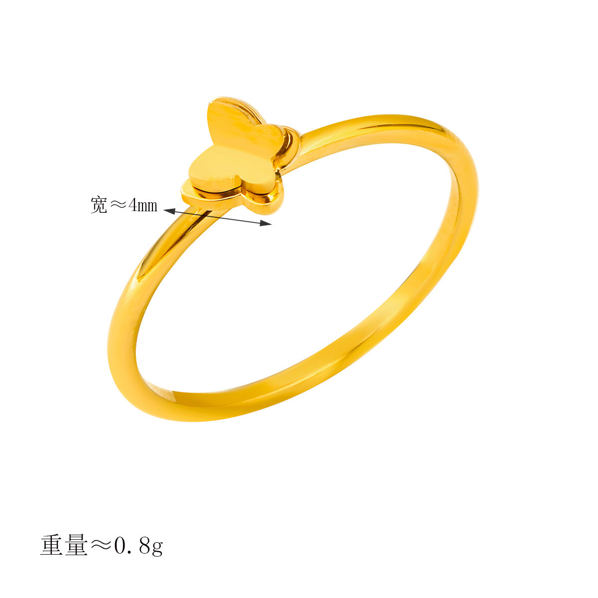 Damen Ring mit Schmetterlingsdesign Shop Nory