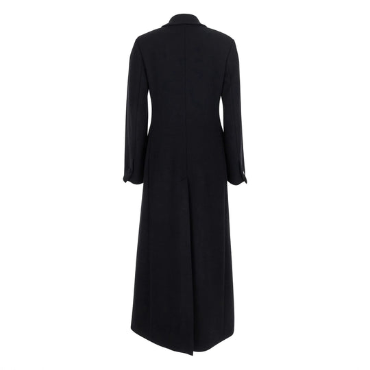 Damen taillierter Wollmantel mit Reverskragen und Ein-Knopf-Verschluss Shop Nory