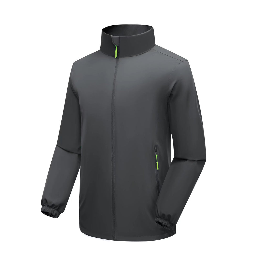 Herren Leichte Softshell‑Regenjacke mit hohem Stehkragen und winddichter Mikrofaserschale Shop Nory