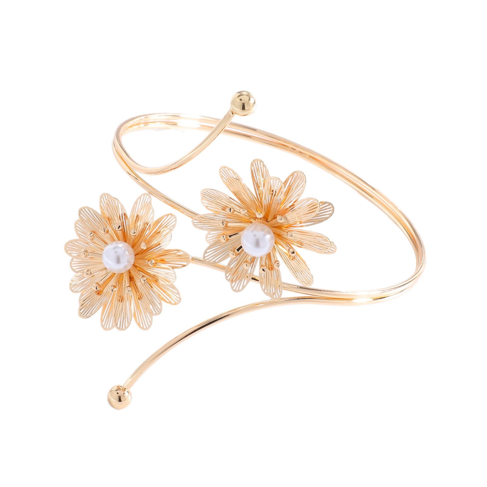Damen eleganter Armschmuck mit floralen Motiven Shop Nory
