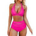 Damen Hochgeschnittener Bikini mit trendigem Transparent-Design