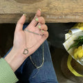 Damen Kette mit elegantem, personalisiertem Buchstabenanhänger Shop Nory
