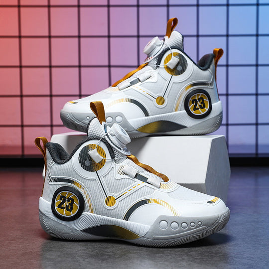 Unisex Futuristische City-Sneaker mit Drehmechanik-Verschluss, gepolsterter Fersenstütze und gedämpfter Wabensohle Shopy Nory