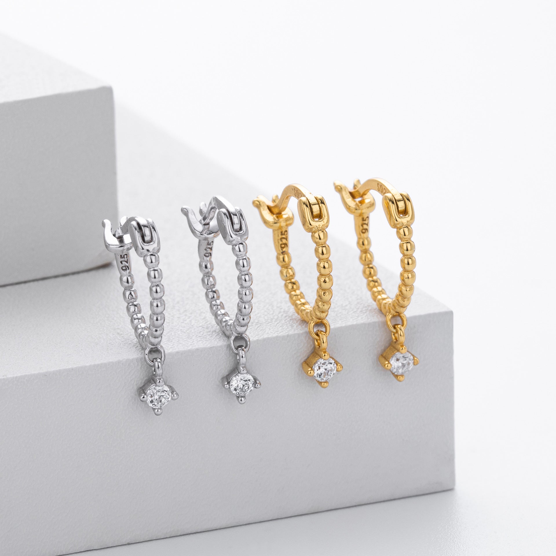 Damen Ohrhänger mit funkelndem Zirkon und hochwertigem Design Shop Nory