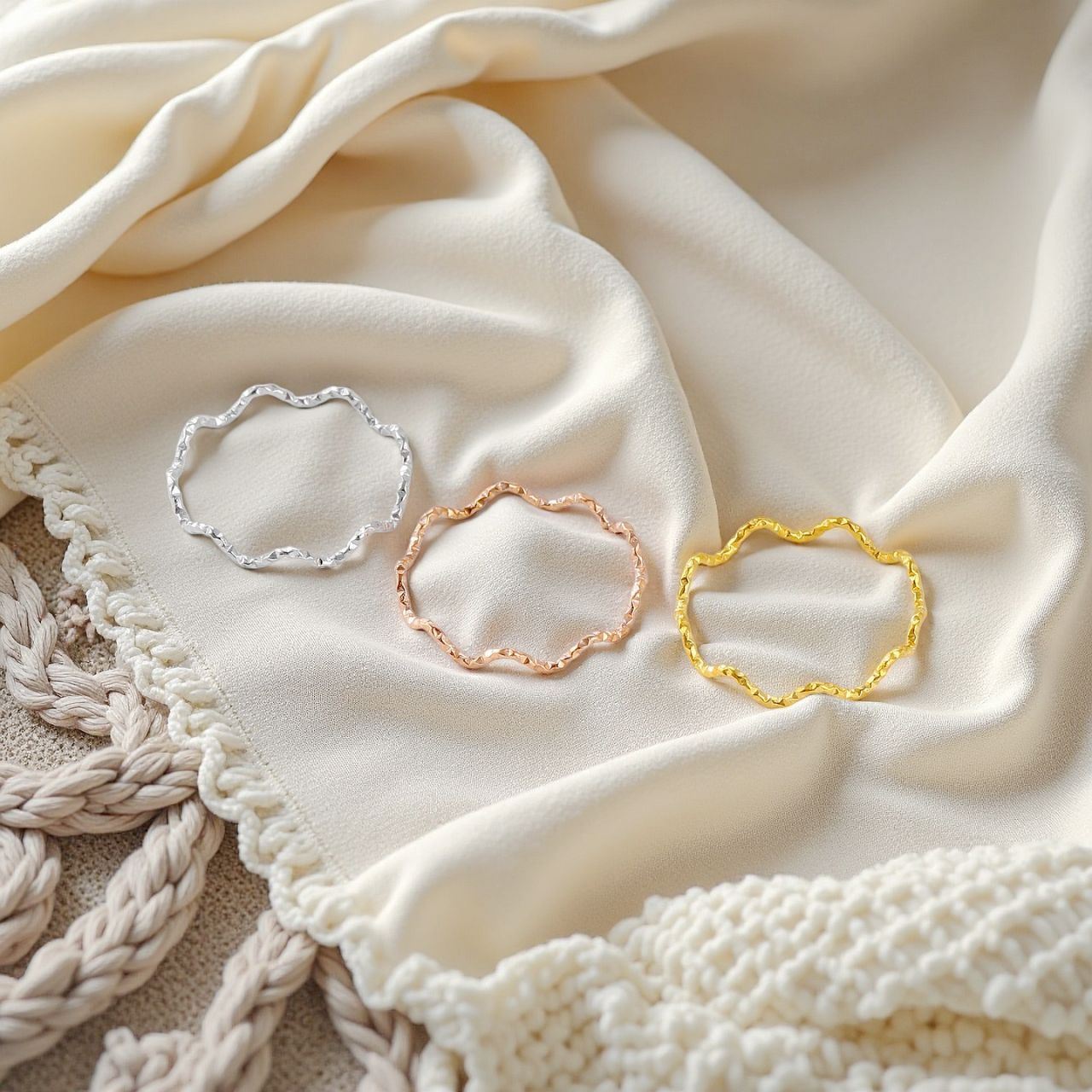 Damen Ring mit kunstvollem, gedrehten Design Shop Nory