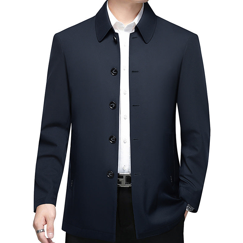 Herren Kurzmantel mit minimalistischer Optik und kariertem Innenfutter Shop Nory