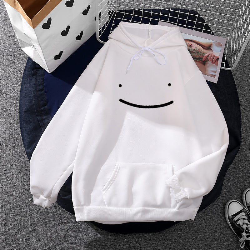 Unisex nan oversized Kapuzenpullover mit minimalistischem Frontprint und Kängurutasche Shop Nory