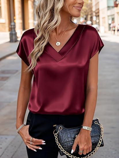 Damen Satinbluse ShopNory