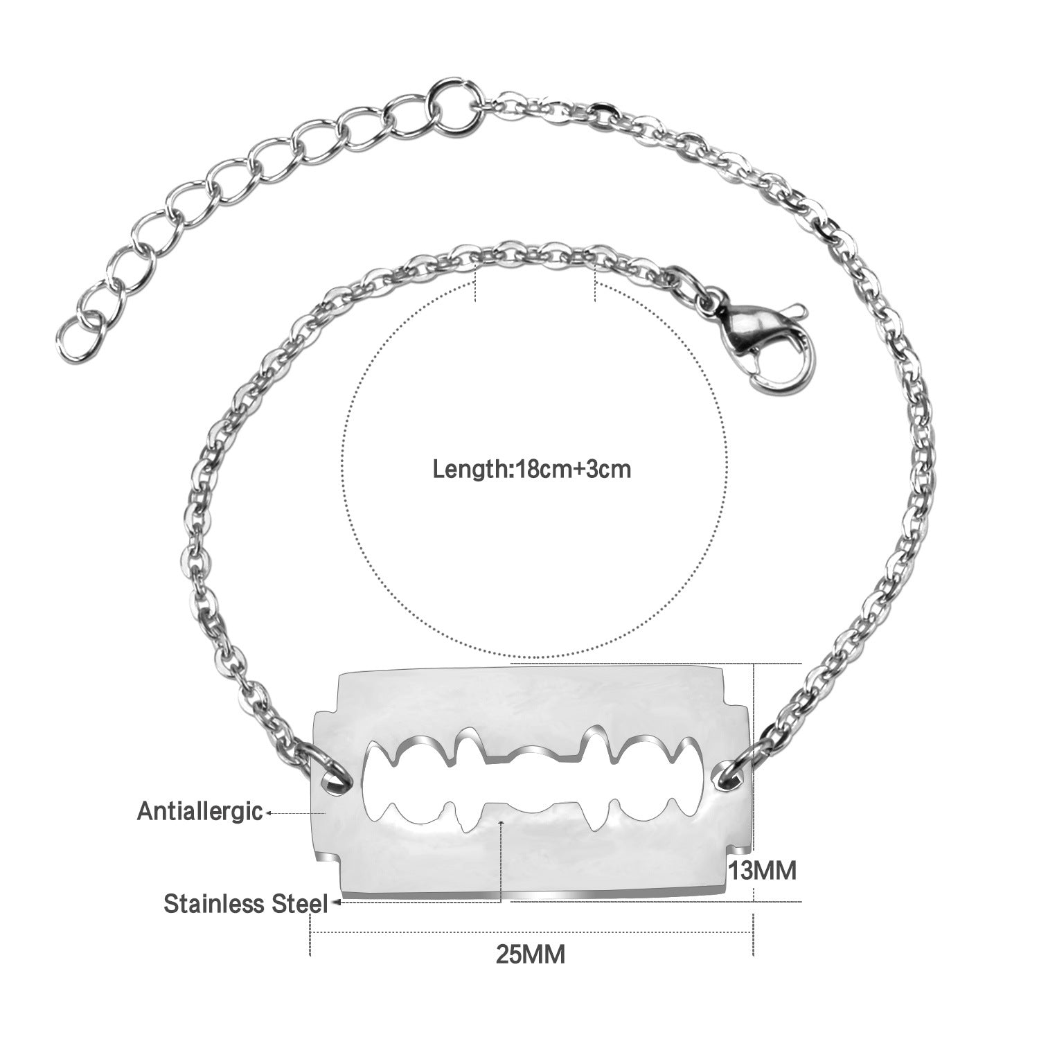 Damen Armband mit unendlichem Symbol aus antiallergischem Edelstahl Shop Nory