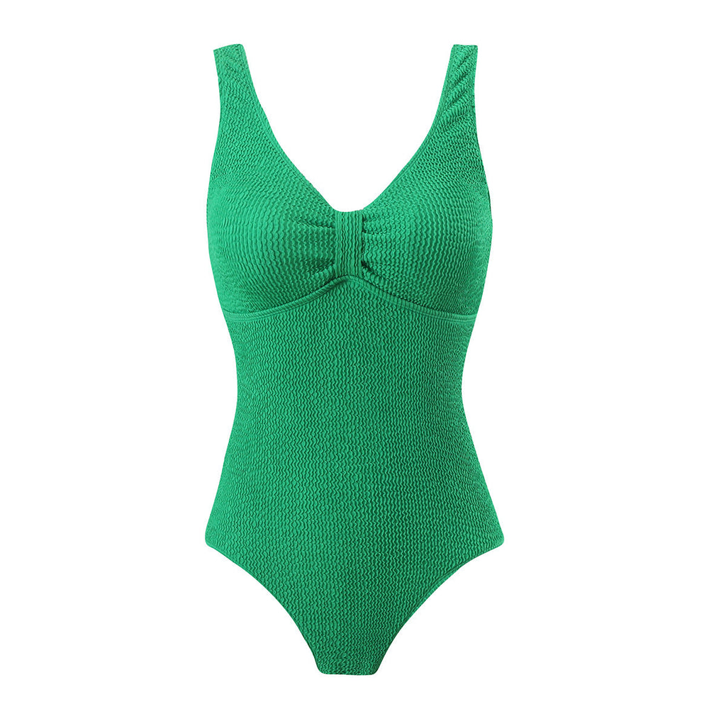Damen Sportlicher Badeanzug mit strukturiertem Effekt Shopnory