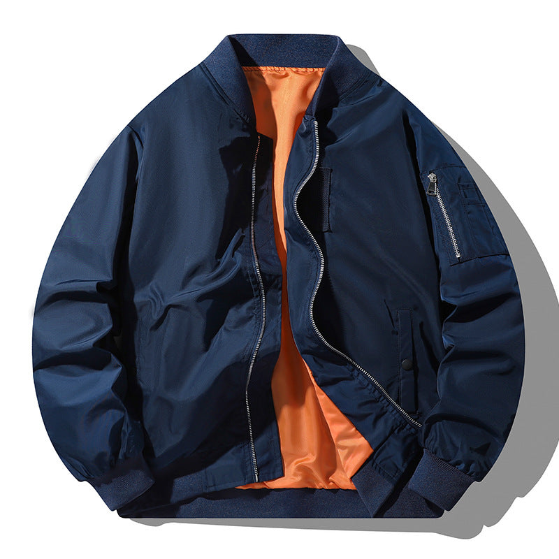 Herren Modische Bomberjacke mit hohem Kragen und praktischen Taschen Shop Nory