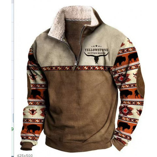 Herren Modischer Hoodie mit Kapuze und maritimem Druck Shop Nory