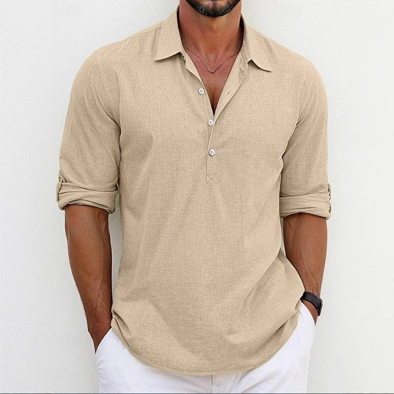 Herren Poloshirt mit modernen Knöpfen und lässigem Schnitt