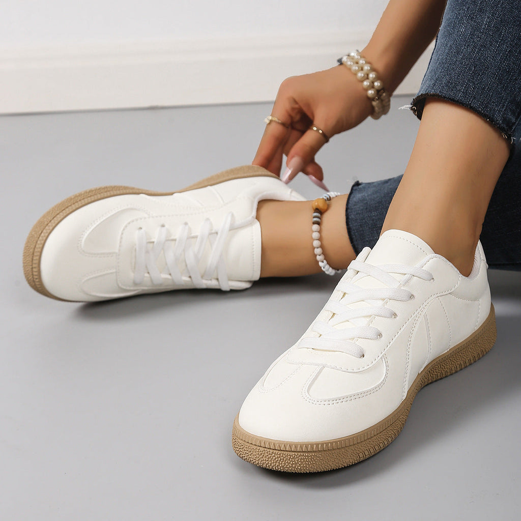 Damen Sneaker mit sportlichem Design und strapazierfähiger Gummisohle