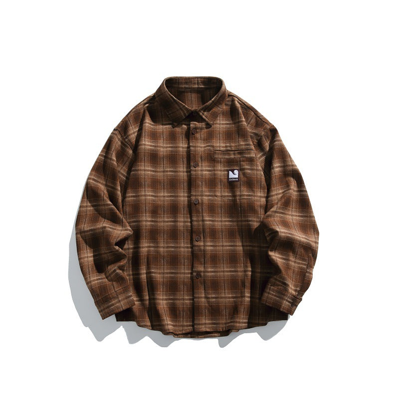 Herren Karierte Overshirt-Hemdjacke im Boxy-Relaxed-Schnitt Shop Nory