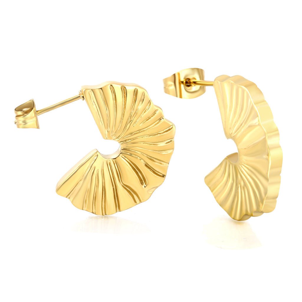 Damen Hängende Ohrstecker mit ovalem Tigerauge und elegantem goldfarbenem Rahmen Shop Nory
