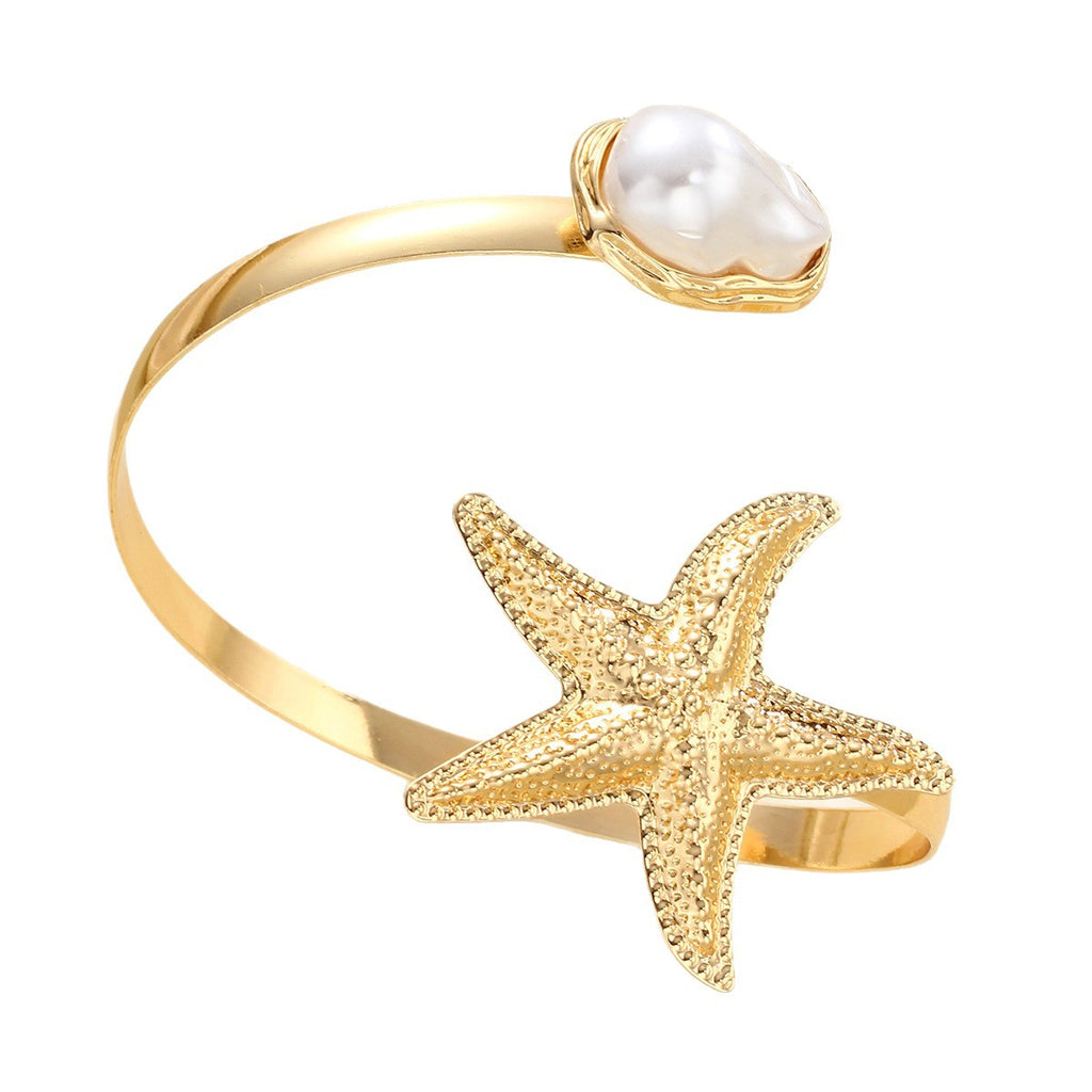 Damenarmband mit maritimen Sternen- und Perlenmotiven Shop Nory