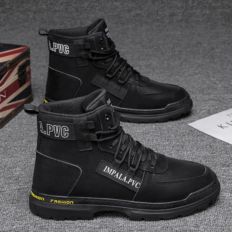 Damen modische Schnürstiefel mit robustem Profil