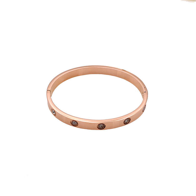 Damen eleganter Armreif mit Zirkonia-Steinen Shop Nory