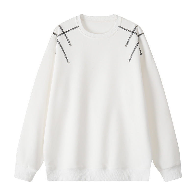 Herren Oversize-Sweatshirt aus Baumwollmischung mit sichtbaren Ziernähten an den Schultern Shop Nory
