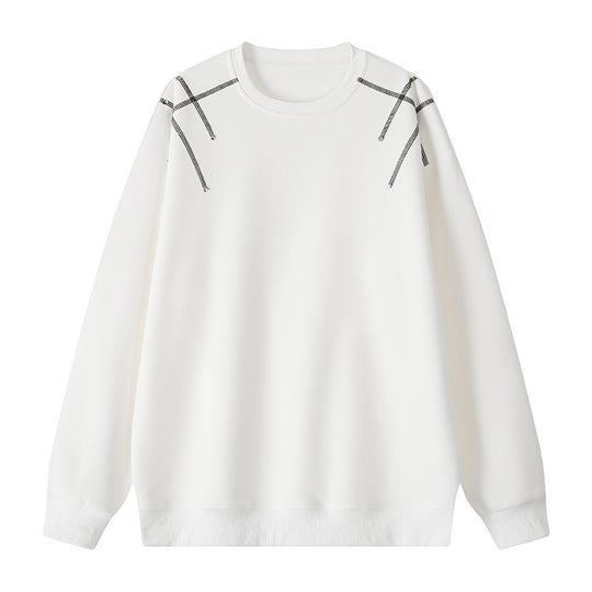 Herren Oversize-Sweatshirt aus Baumwollmischung mit sichtbaren Ziernähten an den Schultern Shop Nory