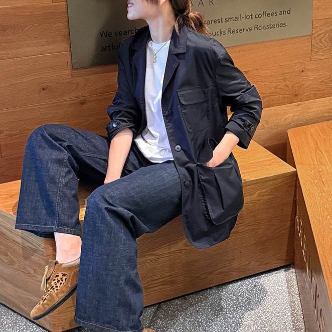 Damen Modische Utility-Jacke mit praktischen Taschen Shop Nory