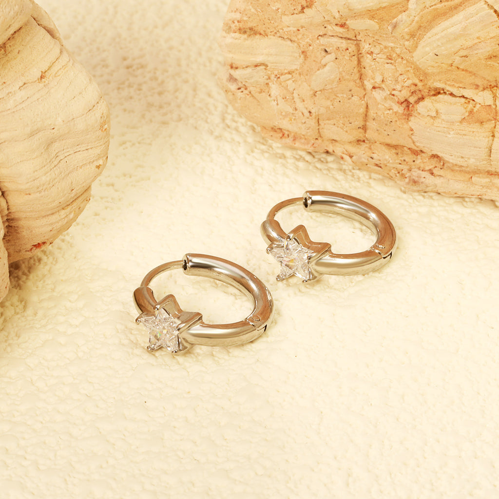 Damen Hängende Ohrringe mit herzförmigem Zirkonia und elegantem Design Shop Nory