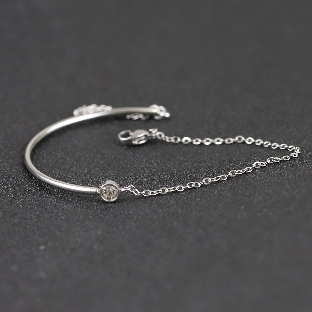 Damen Armband mit funkelndem Zirkonia und verstellbarem Verschluss Shop Nory