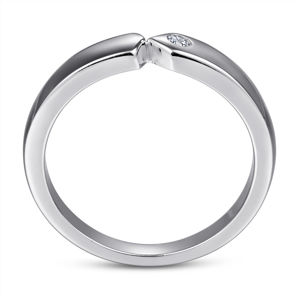 Damen moderner und eleganter Ring mit funkelndem Zirkonia Shop Nory
