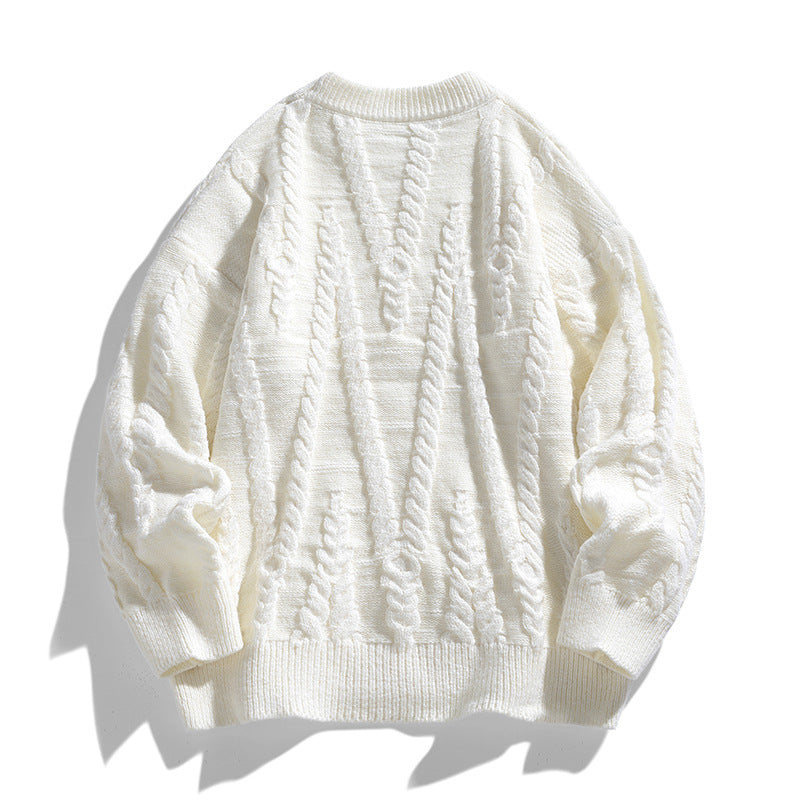 Damen Eleganter Strickpullover mit klassischen Zopfmuster Shop Nory