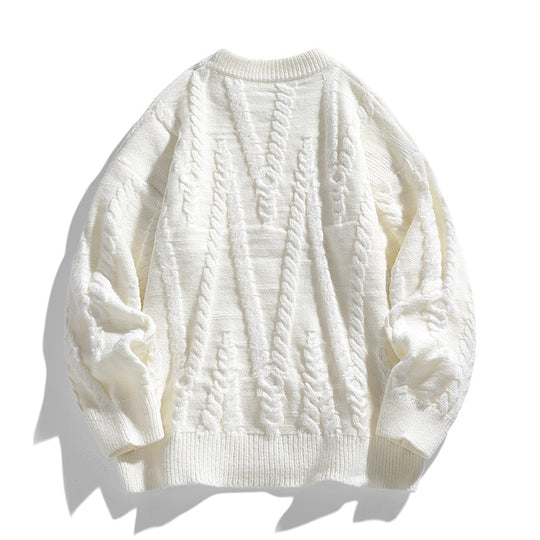 Damen Eleganter Strickpullover mit klassischen Zopfmuster Shop Nory
